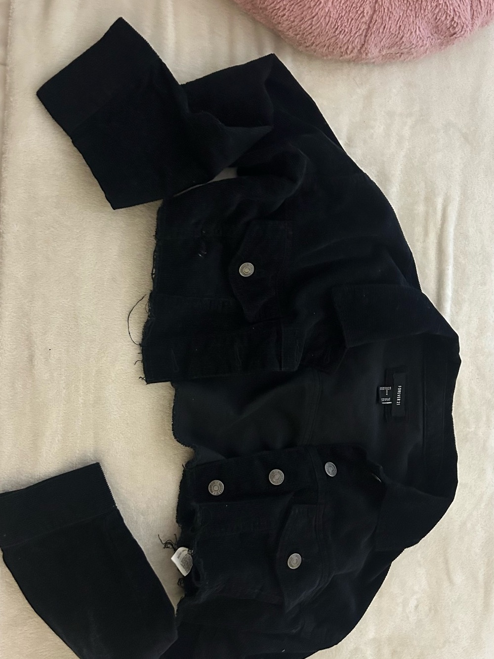 Forever 21 Men's Black Corduroy Shirt Jacket